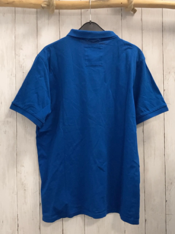 SuperDry  T-Shirt  Gr. XXL marineblau Polokragen rot weiße Schrift 