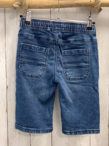   Shorts  Gr. 128  blau Jeans Gummizugbund mit Kordel 