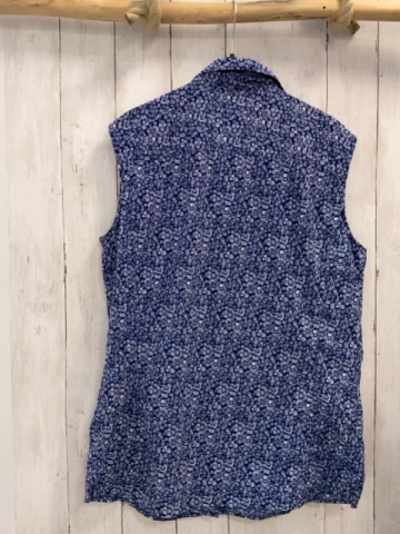 CMP Sommerbluse Gr. L  blau weiße Blumen 