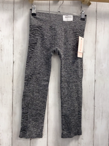 neu  Sportleggings  Gr. 146/152  grau hellgrau meliert 