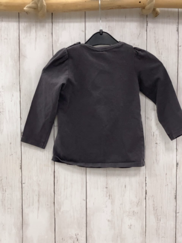 H&M  Langarmshirt  Gr. 80  grau Hello Kitty bunte Schleifen 