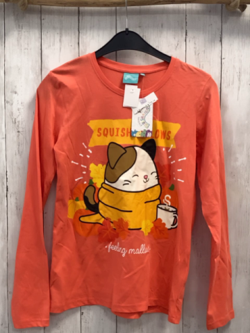 neu   Langarmshirt Gr. 158/164  orange Squishmallows 