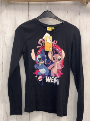 neu   Langarmshirt Gr. 158/164  schwarz Stitch 