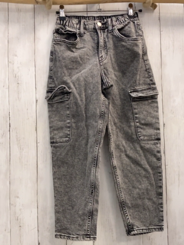 H&M  Hose  Gr. 122  grau Jeans Gummizugbund 
