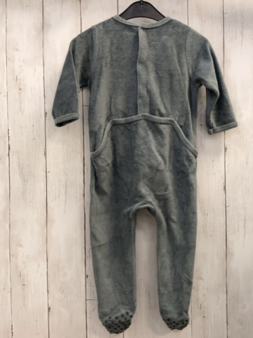 vertbaudet Schlafanzug Gr. 80  grün weiße Schrift Nicki