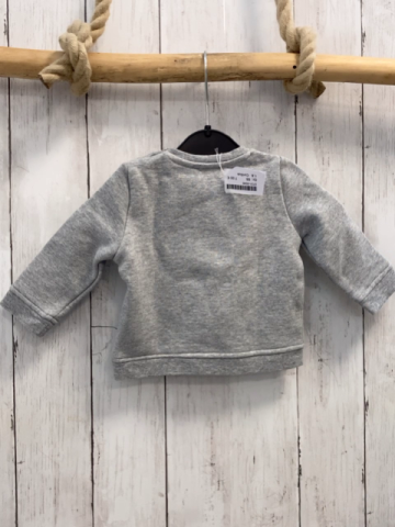 Cyrillus Pullover Gr. 68  grau Plüschauto