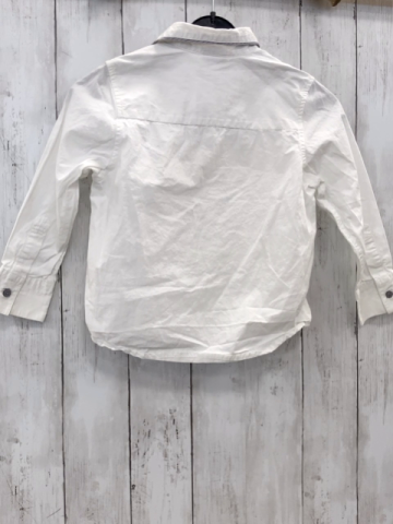 Next  Hemd  Gr. 104  weiß grauer Bund 