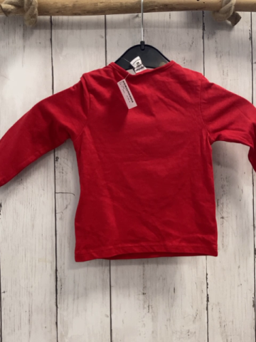 neu Langarmshirt Gr. 68  rot Weihnachtsmotive