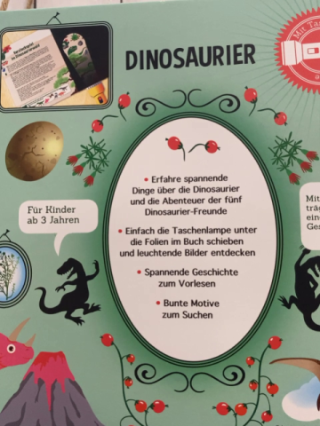 Pappbuch Mein Taschenlampen-Entdeckerbuch Dinosaurier