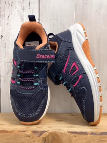   Schuhe  Gr. 28  blau pink mint Applikationen orange Bund 