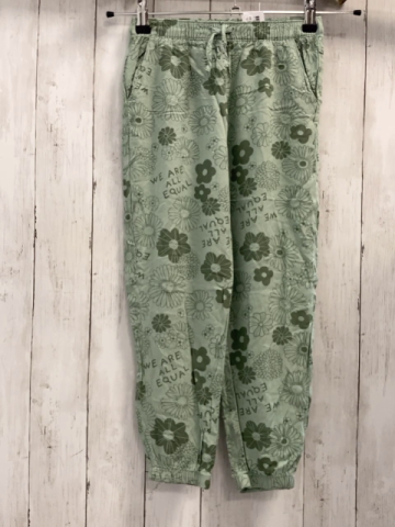 H&M  Hose  Gr. 134  mint kiwi Blumen 