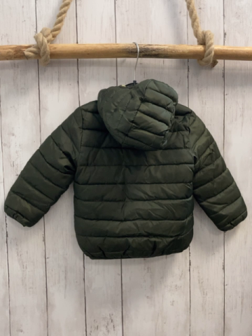 Dopodopo Winterjacke  Gr. 80  oliv hellgrüner Bund + hellgrünes Fleecefutter 