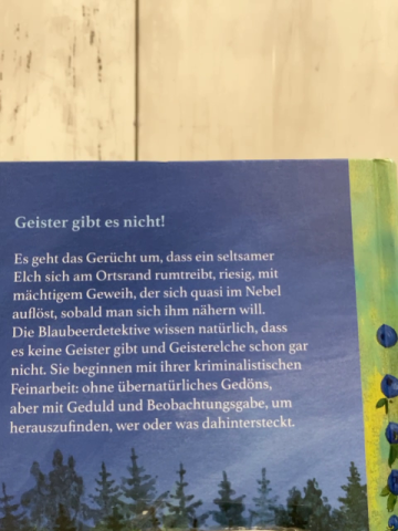   Buch De Blaubeerdetektive Achtung Geisterelch