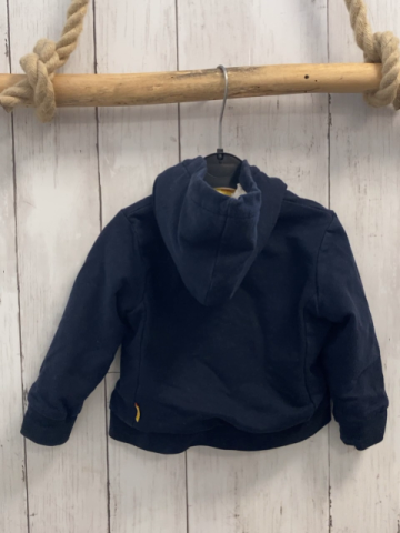 Steiff  Sweatjacke  Gr. 74   blau Kapuze Teddyfutter 