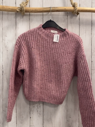 Mango  Pullover  Gr. 152  rosa Rippen Strick 