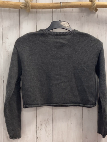 Zara  Pullover  Gr. 146  grau Strick Sterne 