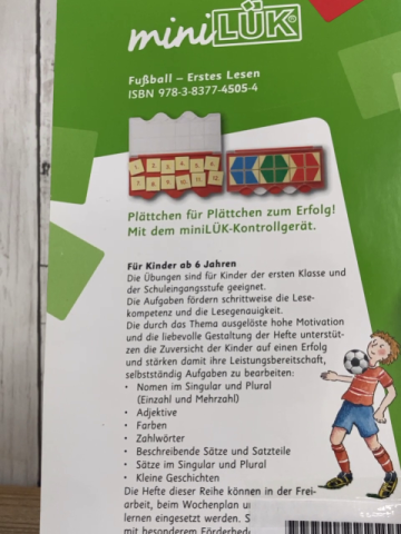 Lükheft  Fußball Erstes Lesen