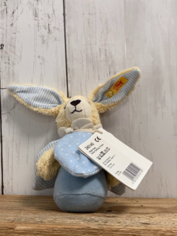 neu Steiff  Plüschspielzeug  Knister-Greifling Hoppel Hase 