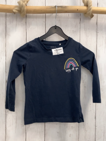 Name it  Langarmshirt  Gr. 98  blau bunter Bogen 