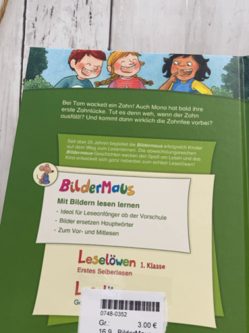BilderMaus  Buch Wackelzahngeschichten 