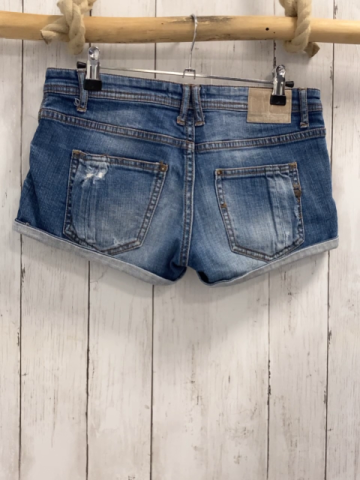   Shorts  Gr. 36  blau Jeans Umschlag 