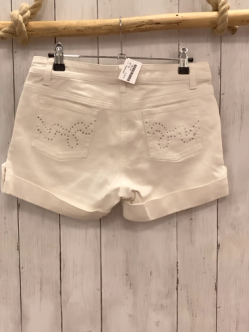 Bodyright  Shorts  Gr. 38  weiß Umschlag silber Steine auf den Po-Taschen 