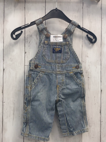 Oshkosh  Latzhose  Gr. 68  blau weiße Streifen mais Nähte 