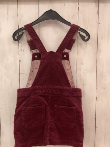 H&M  Trägerrock Gr. 110  weinrot Kord 
