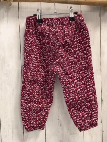 H&M  Hose  Gr. 86  auberinge rosa pink Vögel Törtchen Blumen 