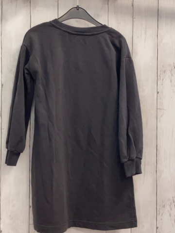 H&M  Kleid  Gr. 122/128  grau schwarze Plüschkatze 