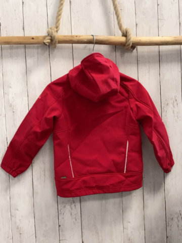 Vaude  Softshelljacke  Gr. 110  rot pink Bund blaues Fleecefutter 