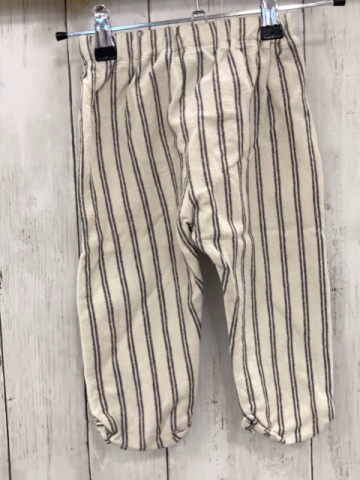 H&M  Hose  Gr. 86  hellgrau graue Streifen Struktur 