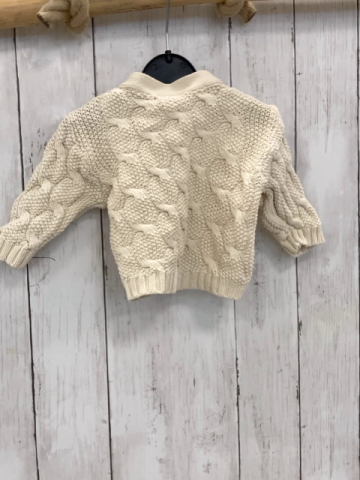   Strickjacke  Gr. 62  beige Zöpfe 