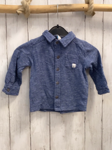   Sweatjacke  Gr. 86  blau hellgraue Streifen 