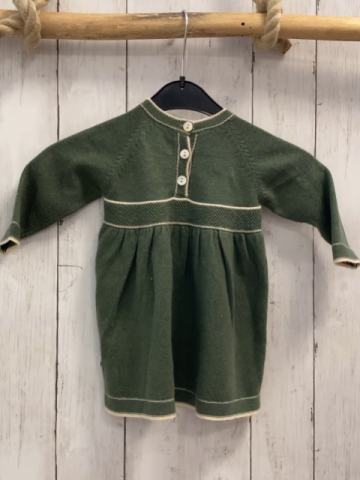 Molo  Kleid  Gr. 68  kiwi Strick beige Streifen 