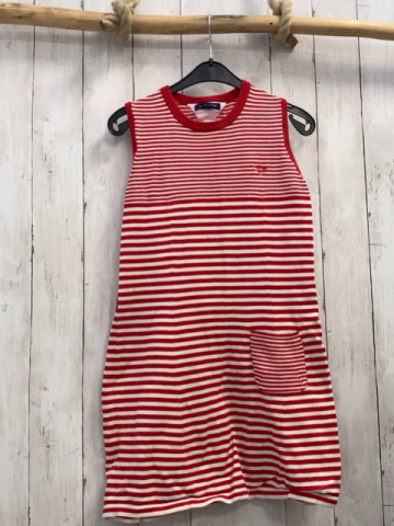 Tommy Hilfiger  Kleid  Gr. 152  rot weiße Streifen Strick