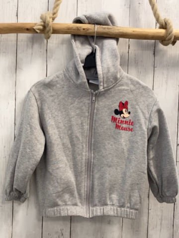 zara Sweatjacke Gr. 116  grau Minnie Mouse