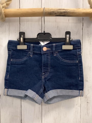 H&M  Shorts  Gr. 116  blau Jeans Umschlag Bund verstellbar 