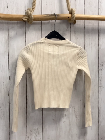 Zara  Strickjacke  Gr. 134  creme Rippen 