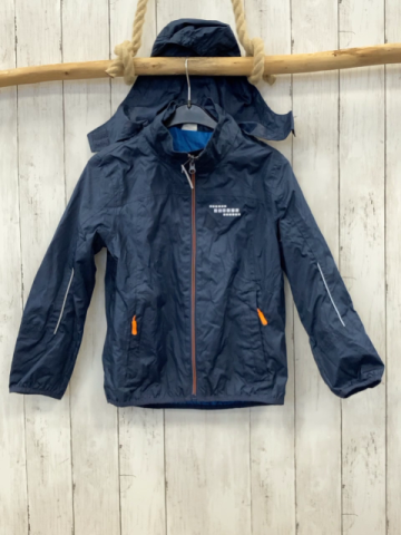  Regenjacke Gr. 122  blau dunkelblau