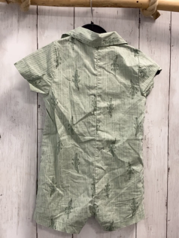 Carter´s  Playsuit  Gr. 80  mint Streifen Krokodile 