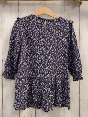 Tom Tailor  Kleid  Gr. 92  schwarz Blumen Rüschen 