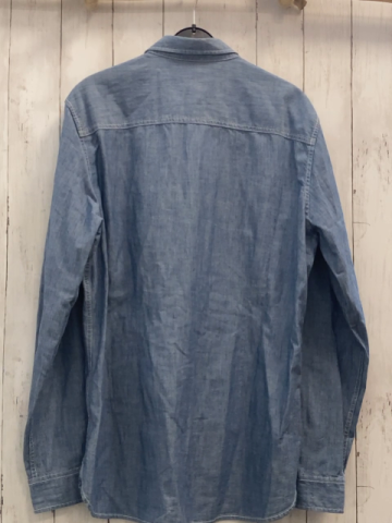 S´Oliver  Hemd Gr. L blau Jeans weiße Schrift + weiße Nähte 