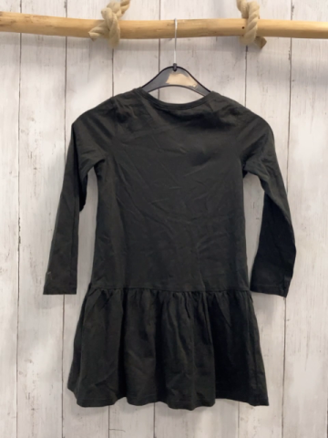 H&M  Kleid  Gr. 110  schwarz Herz silber Glitzerschrift