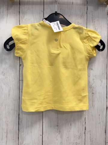 Geox neu T-Shirt Gr. 80  gelb Köpfe Glitzer