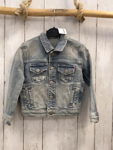 LTB Jeansjacke Gr. 104  grau blau washed Look