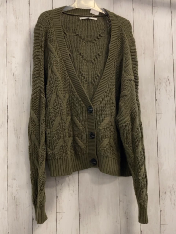 Only Strickjacke Gr. L oliv