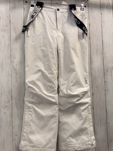 CMP Schneehose Gr. 152  weiß schwarze Träger mit weißer Schrift