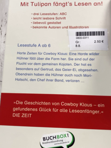   Buch Cowboy Klaus und die harten Hühner 
