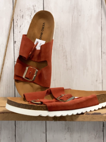 Vero Moda  Sandaletten  Gr. 37  rotbraune Riemen 